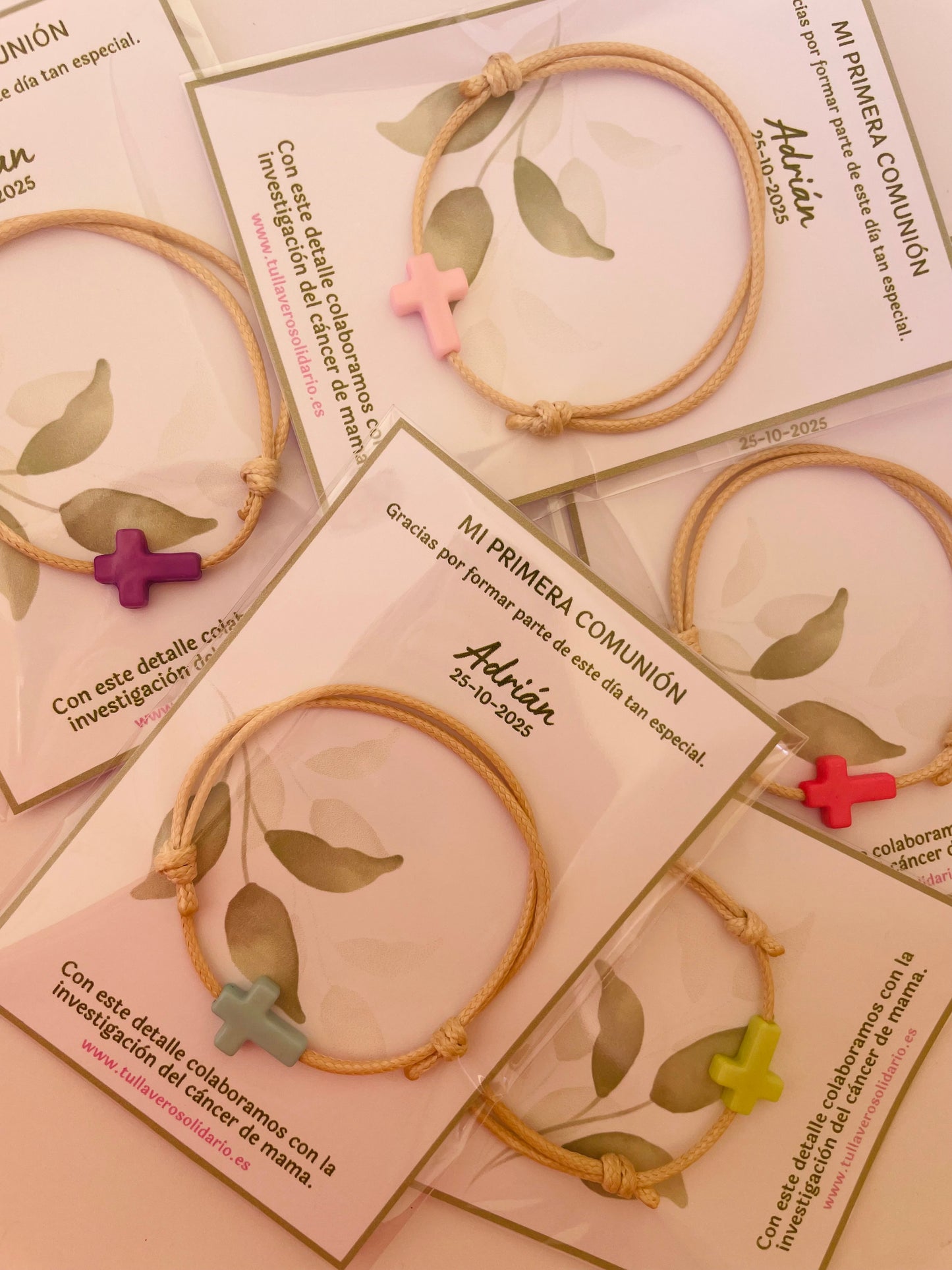 Pulsera Cruz comunión solidaria