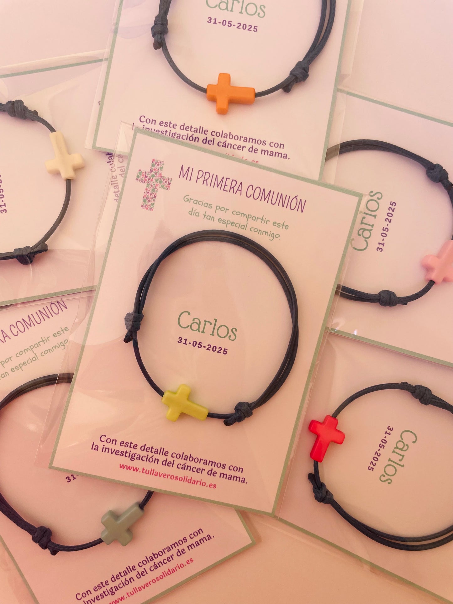 Pulsera Cruz comunión solidaria