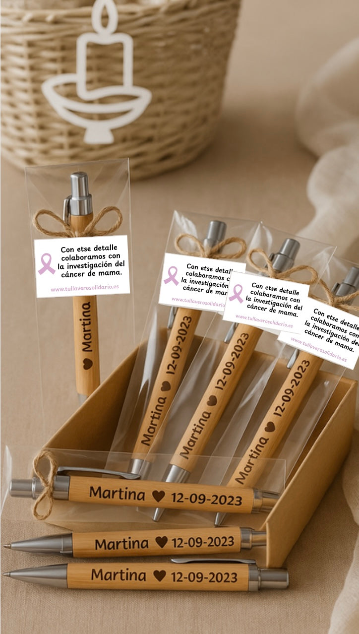 Bolígrafo madera personalizado