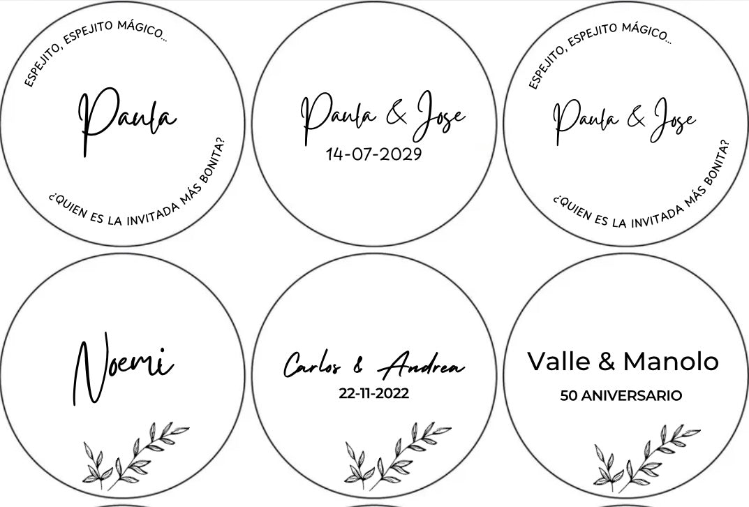 Espejo personalizado