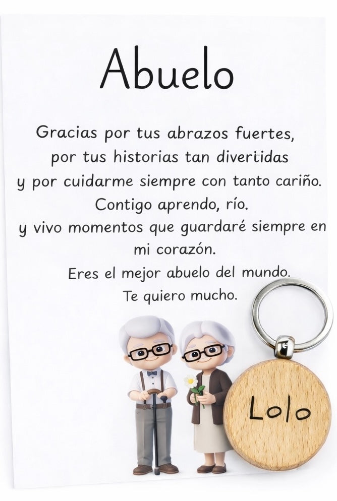 Llavero abuelo / abuela
