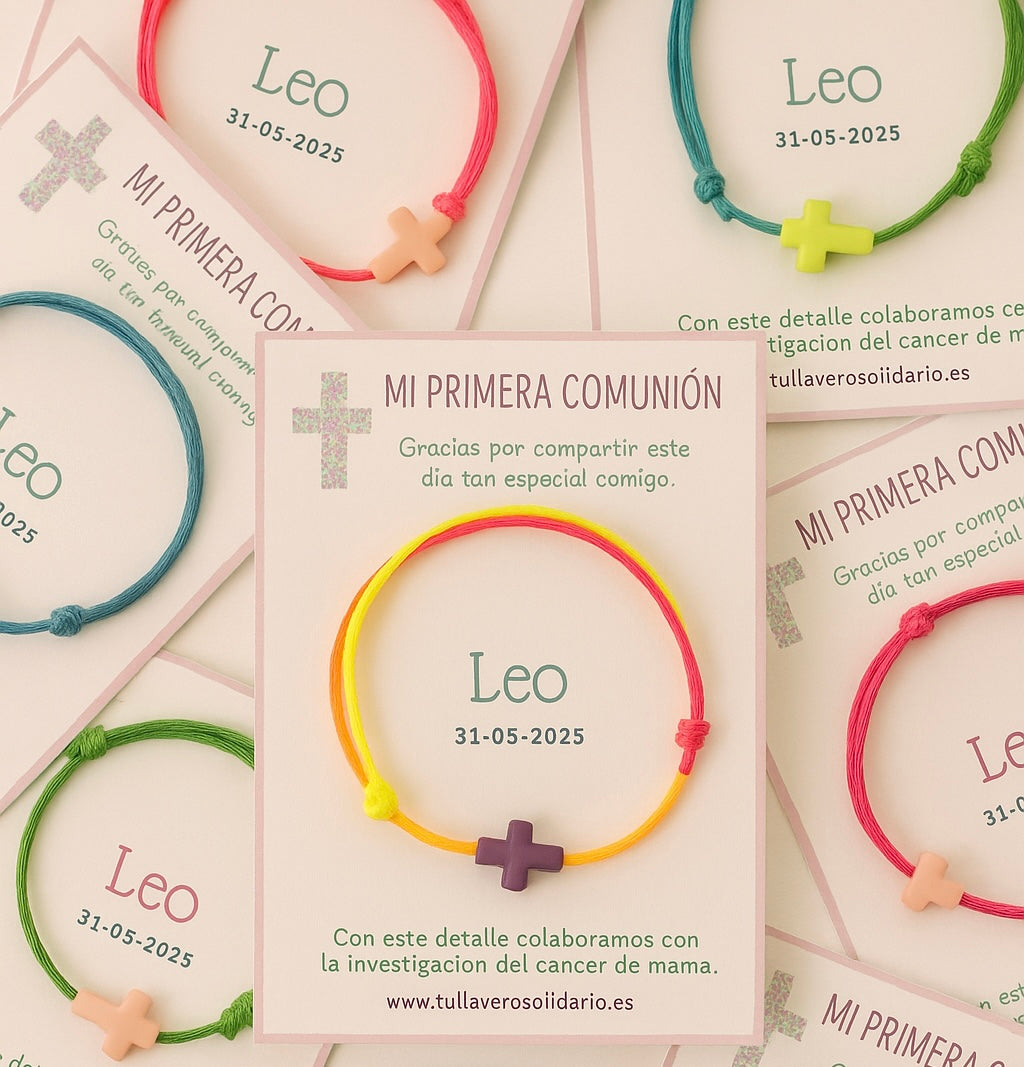 Pulsera Cruz comunión solidaria