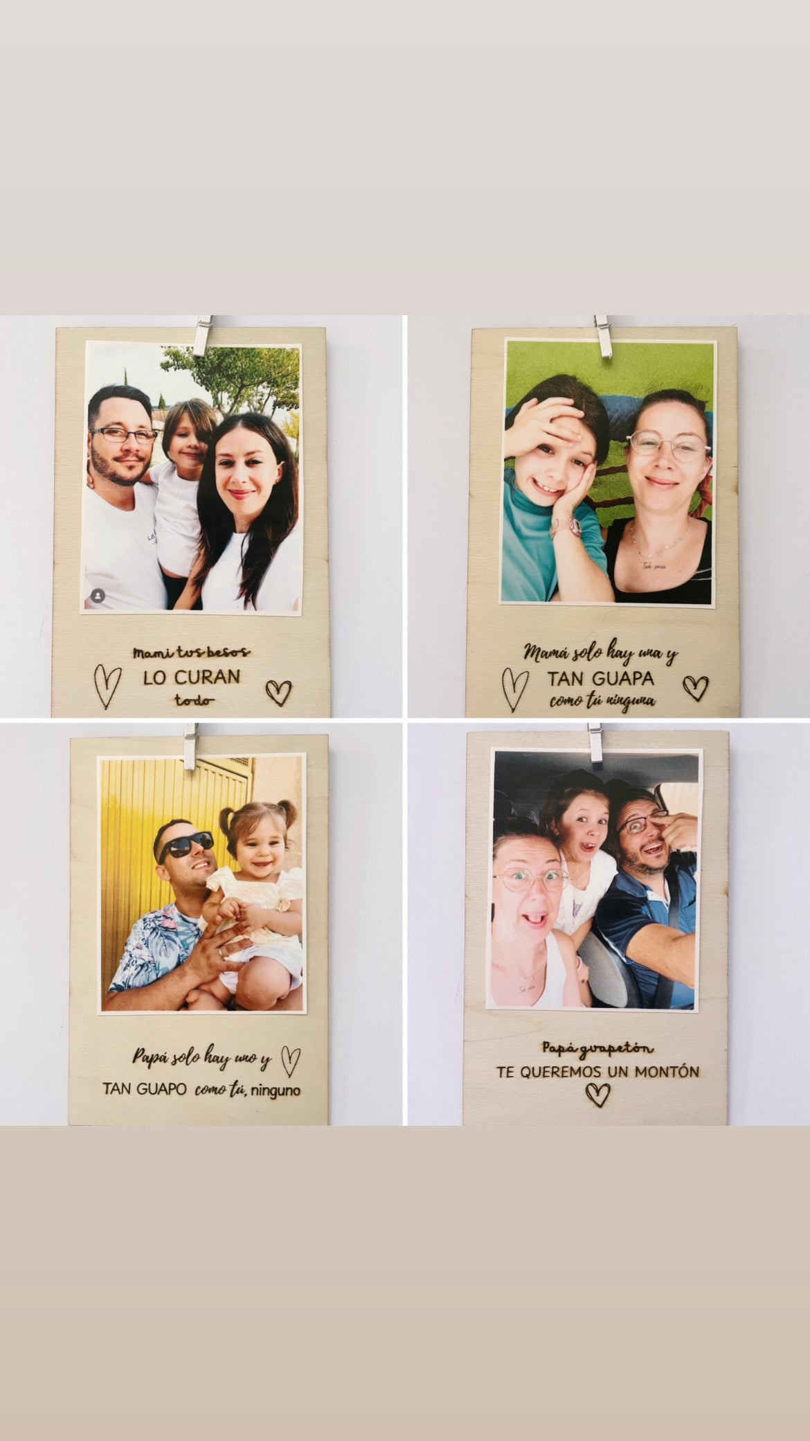 Porta fotos imán mamá / papá