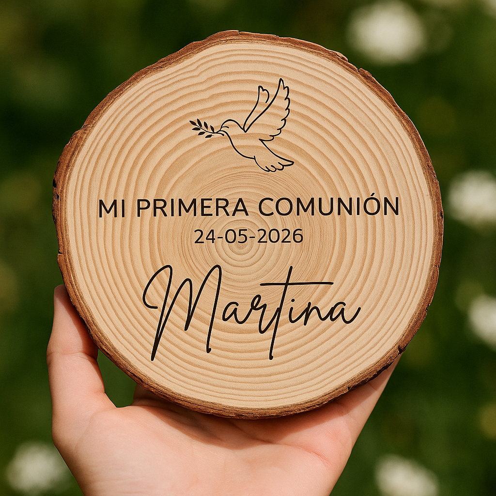 Rodaja de madera para eventos