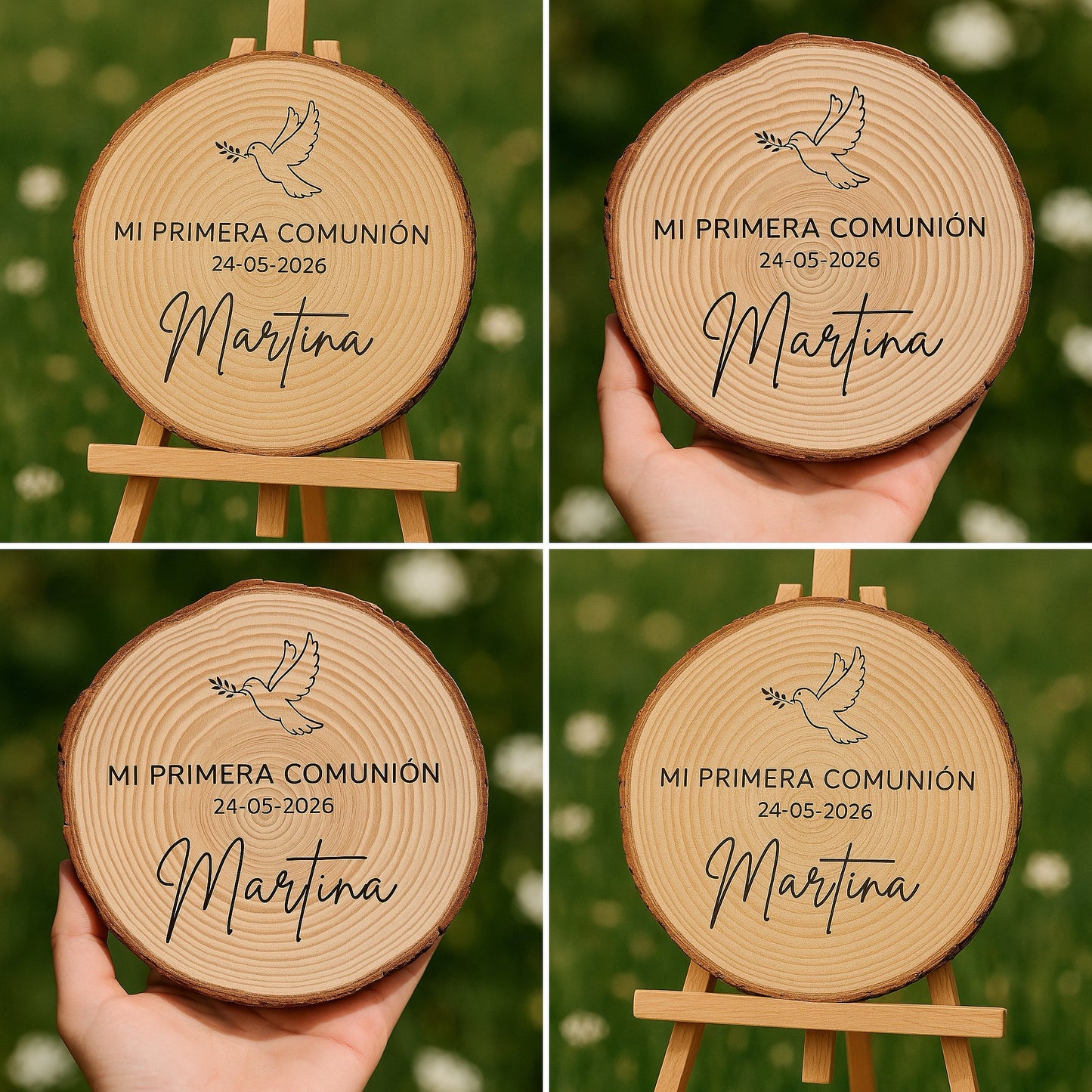 Rodaja de madera para eventos