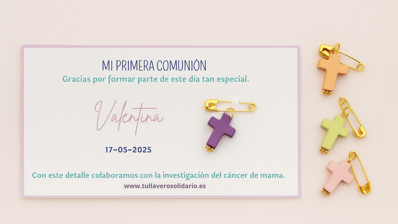 Pin Cruz comunión