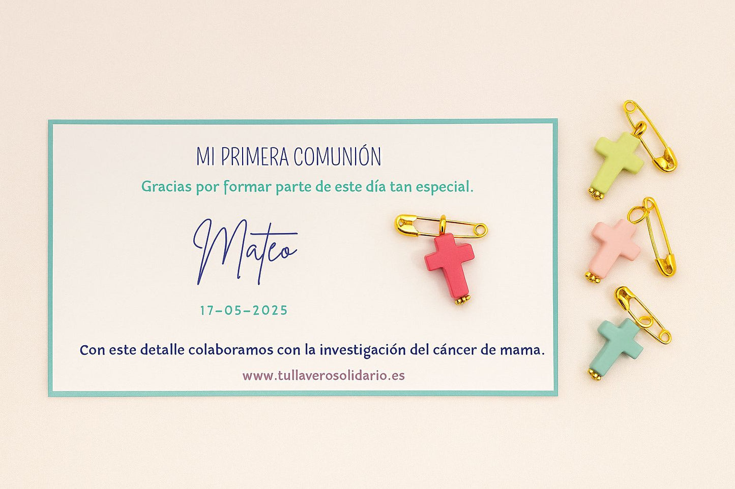 Pin Cruz comunión