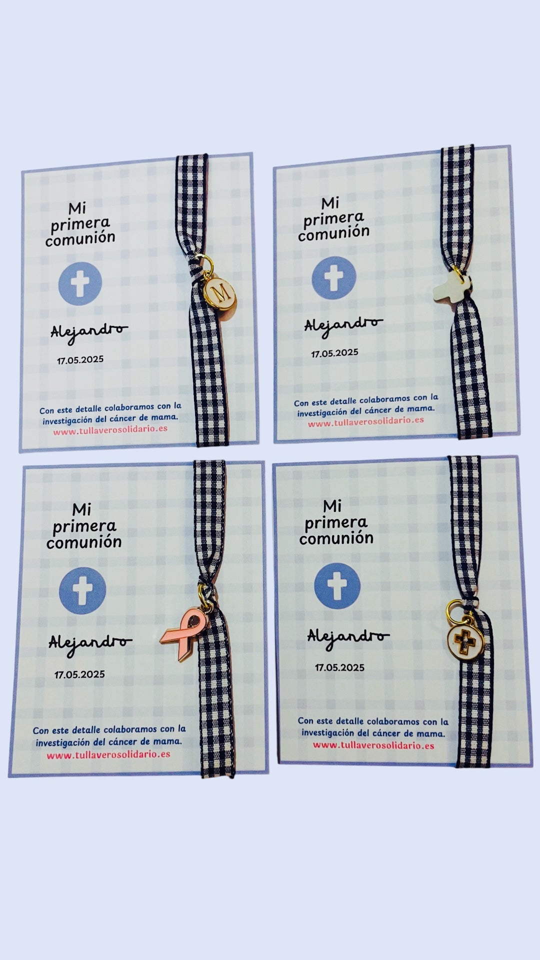 Pulsera cuadros vichy