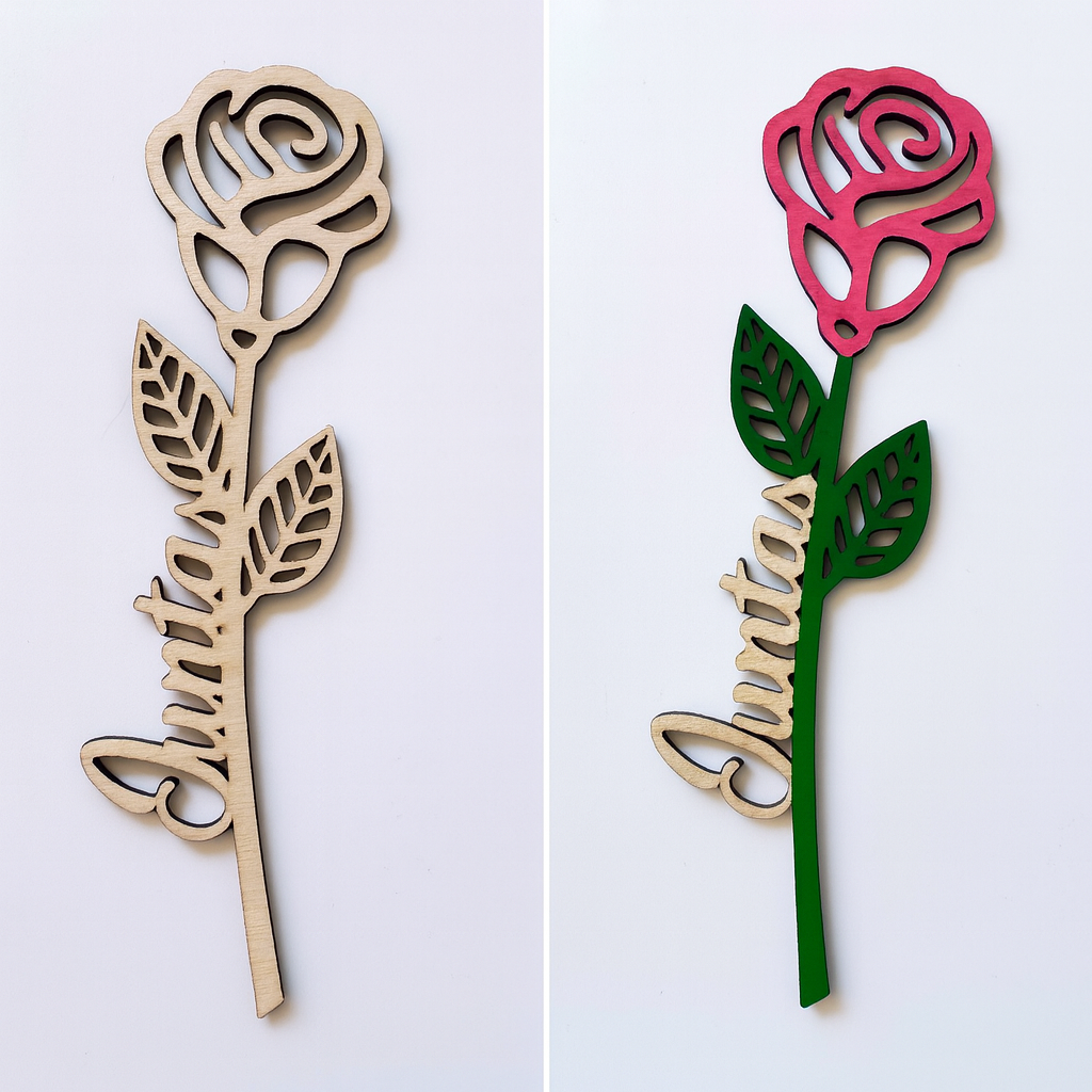 Rosa marca páginas
