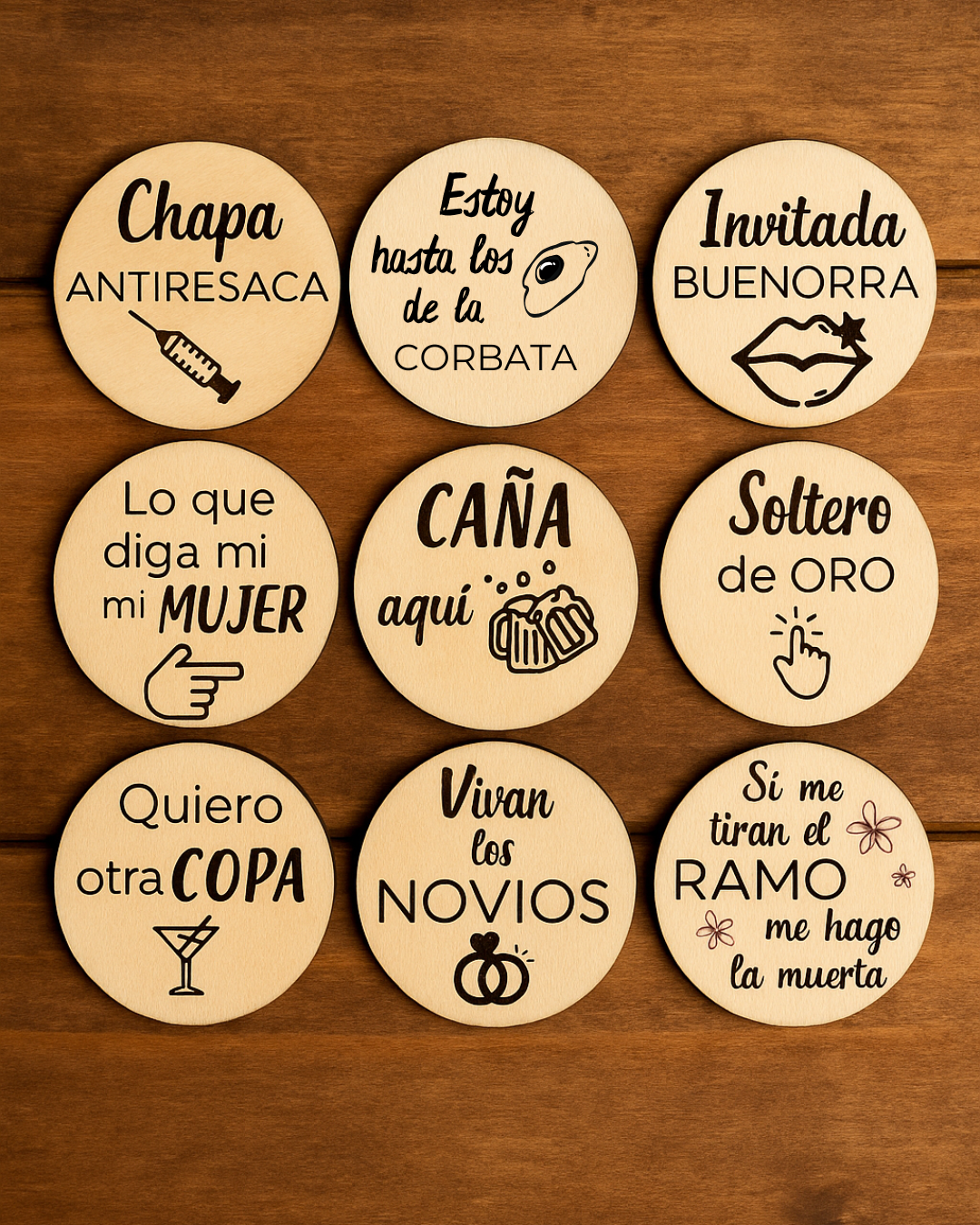 Chapa de madera eventos