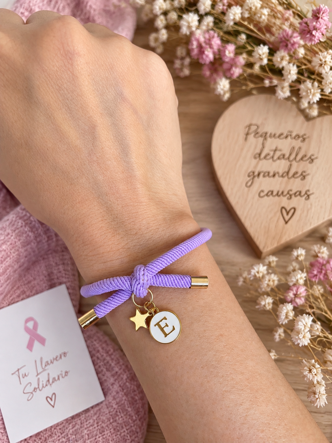 Pulsera solidaria nudo juntas
