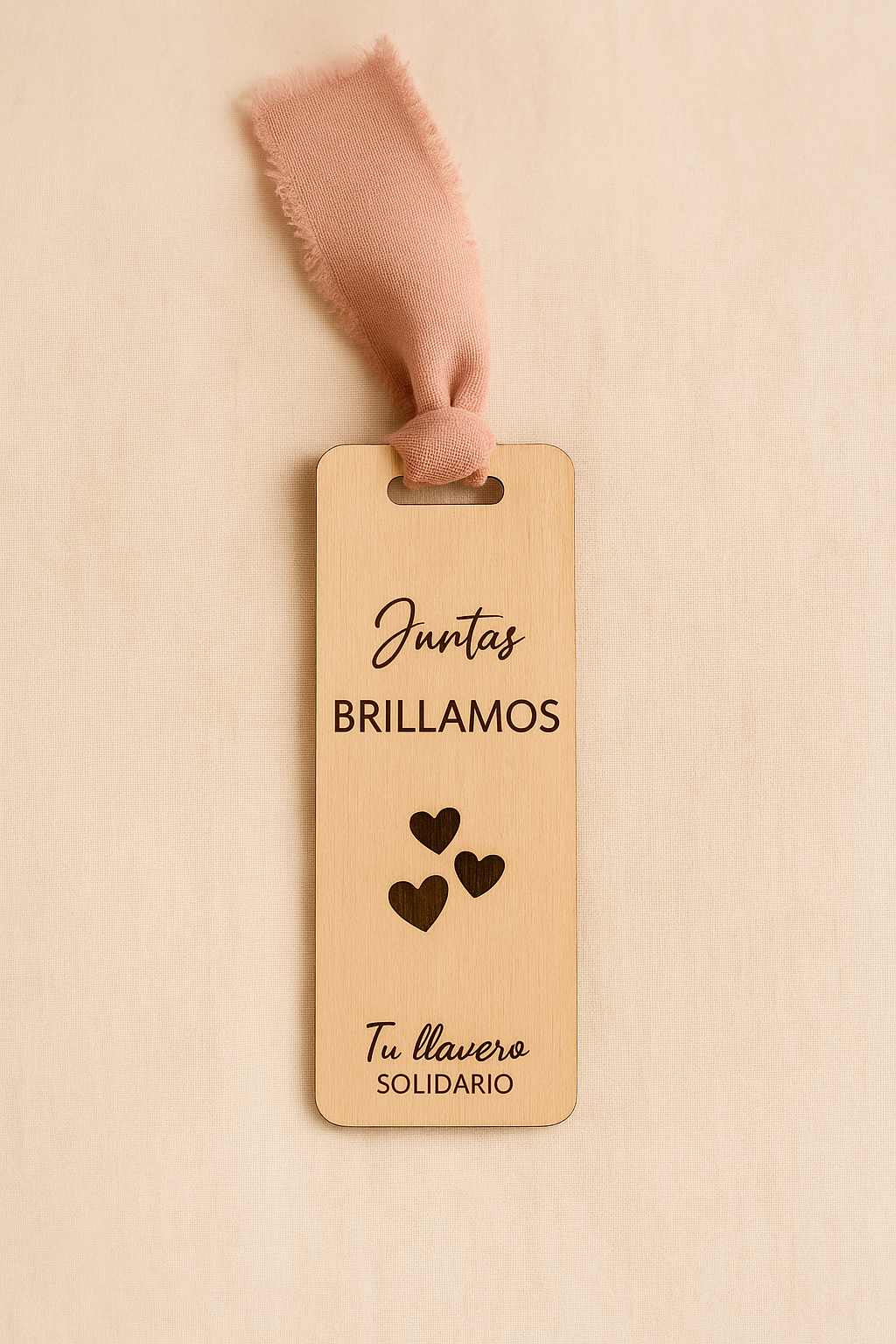 Marcapáginas tu llavero solidario