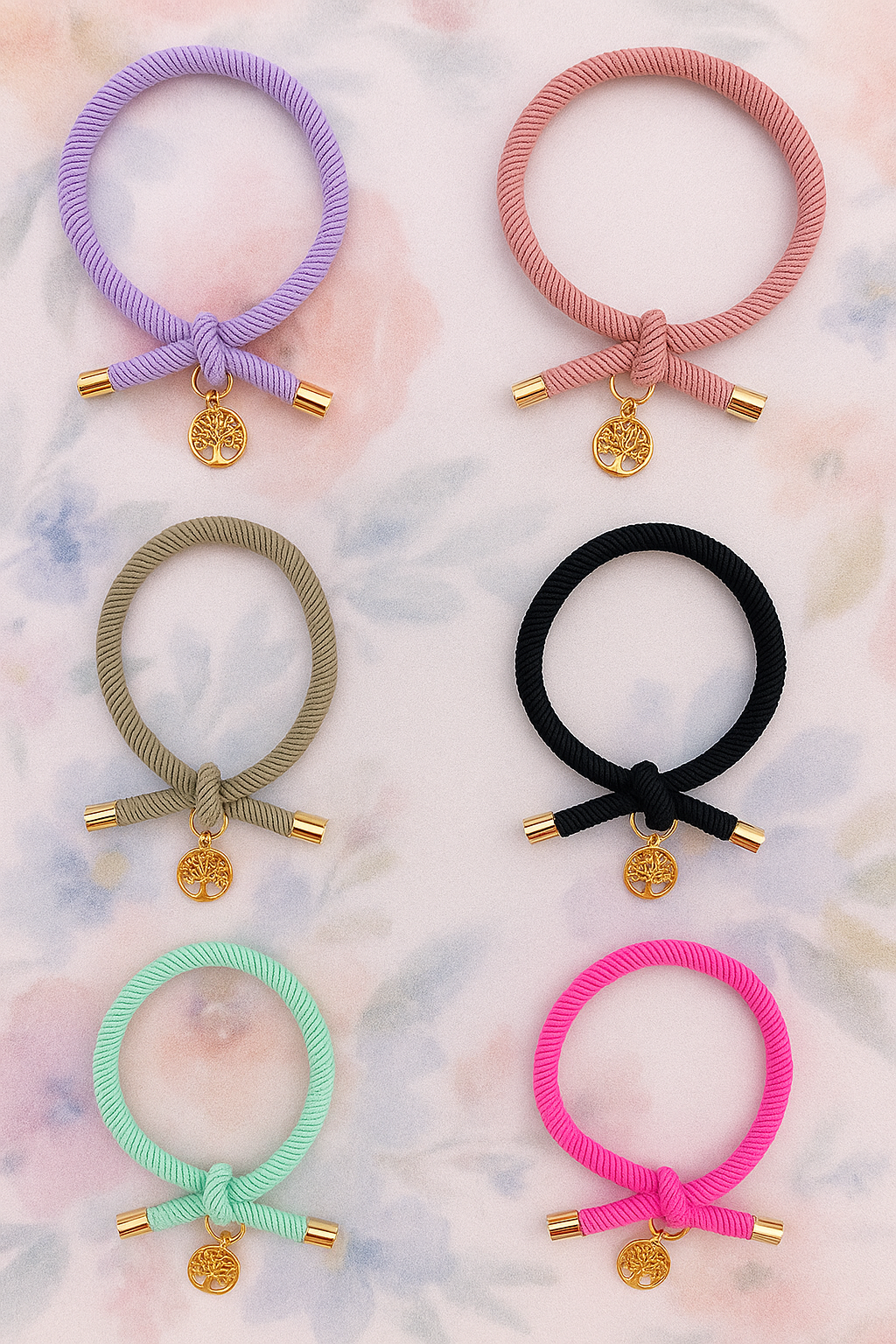 Pulsera solidaria nudo árbol de la vida