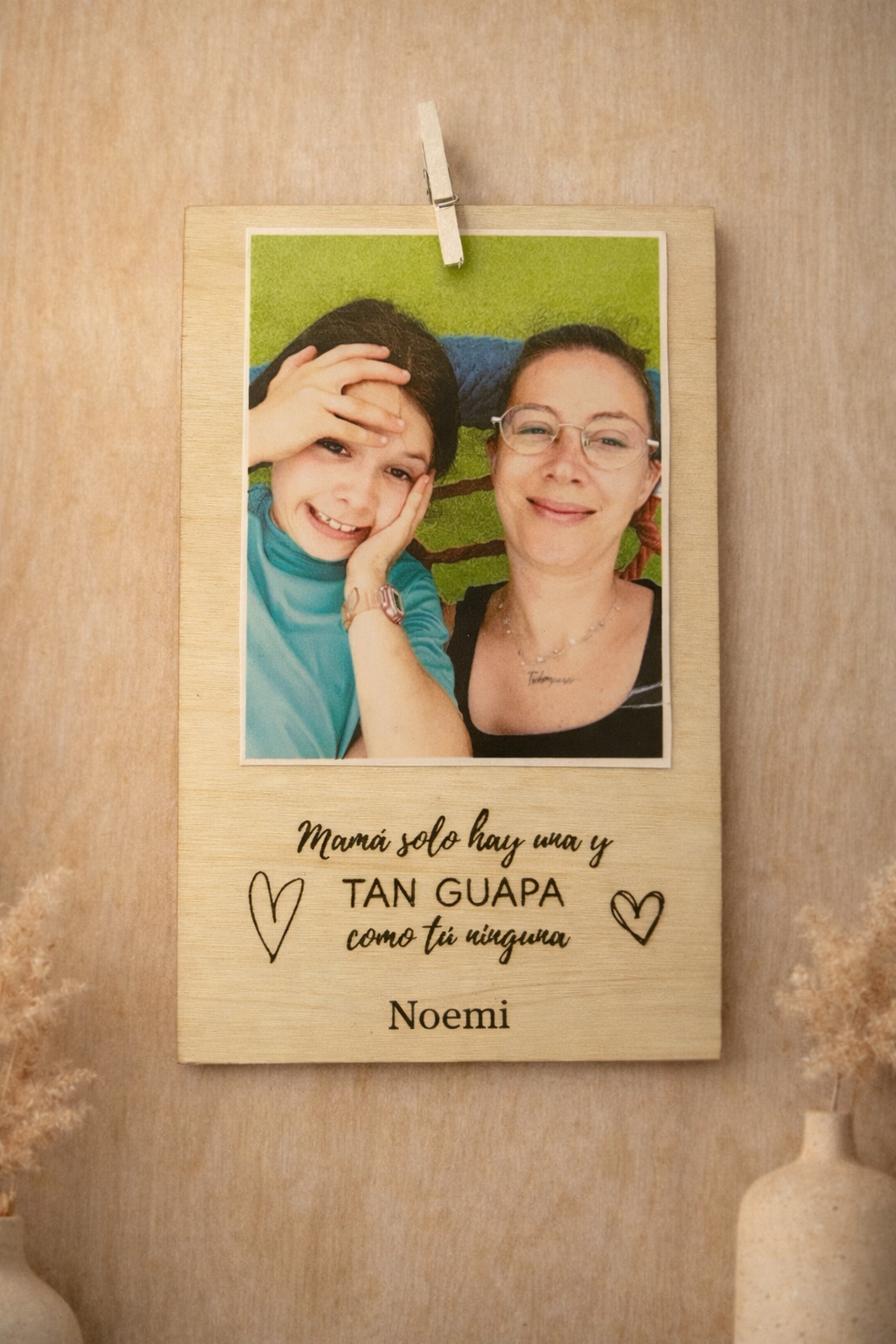 Porta fotos imán mamá / papá