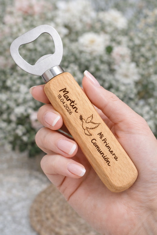 Abridor madera solidario