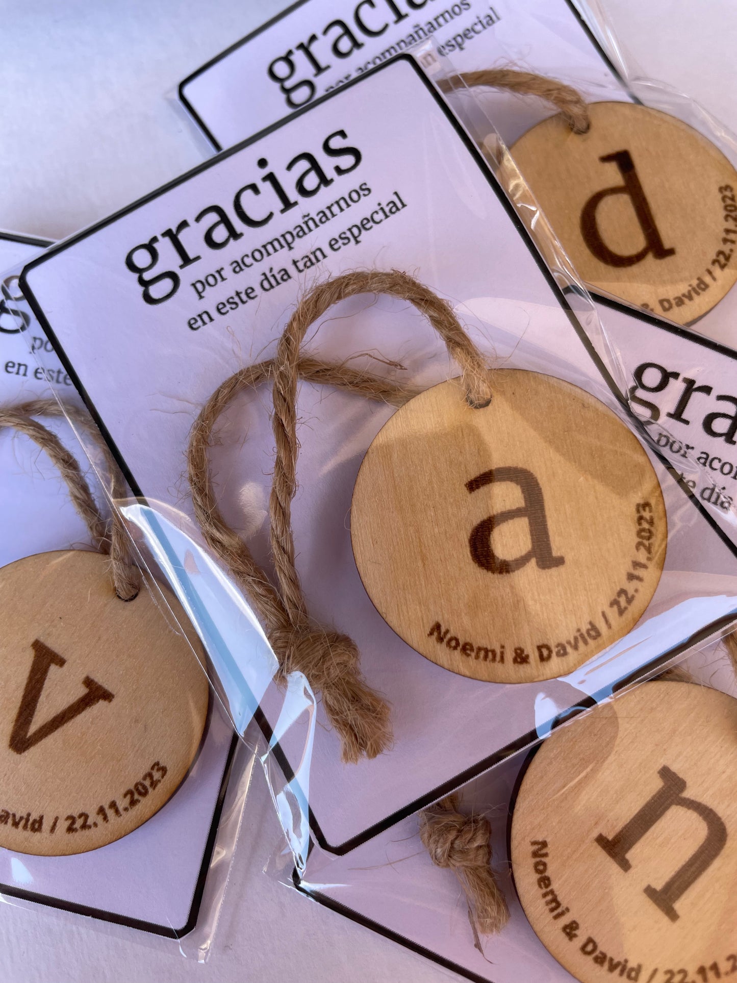 Colgador redondo personalizado eventos