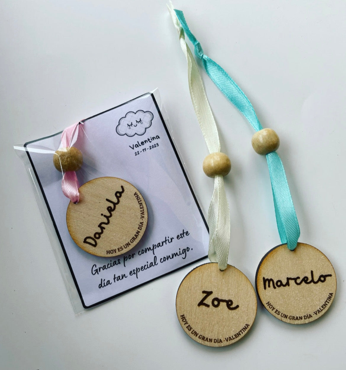 Colgador redondo personalizado eventos