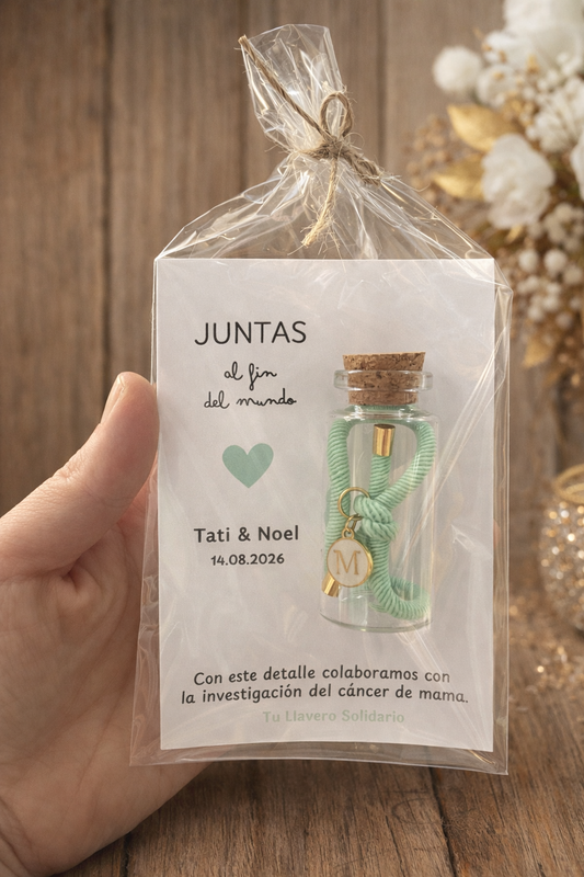 Pulsera nudo bote cristal
