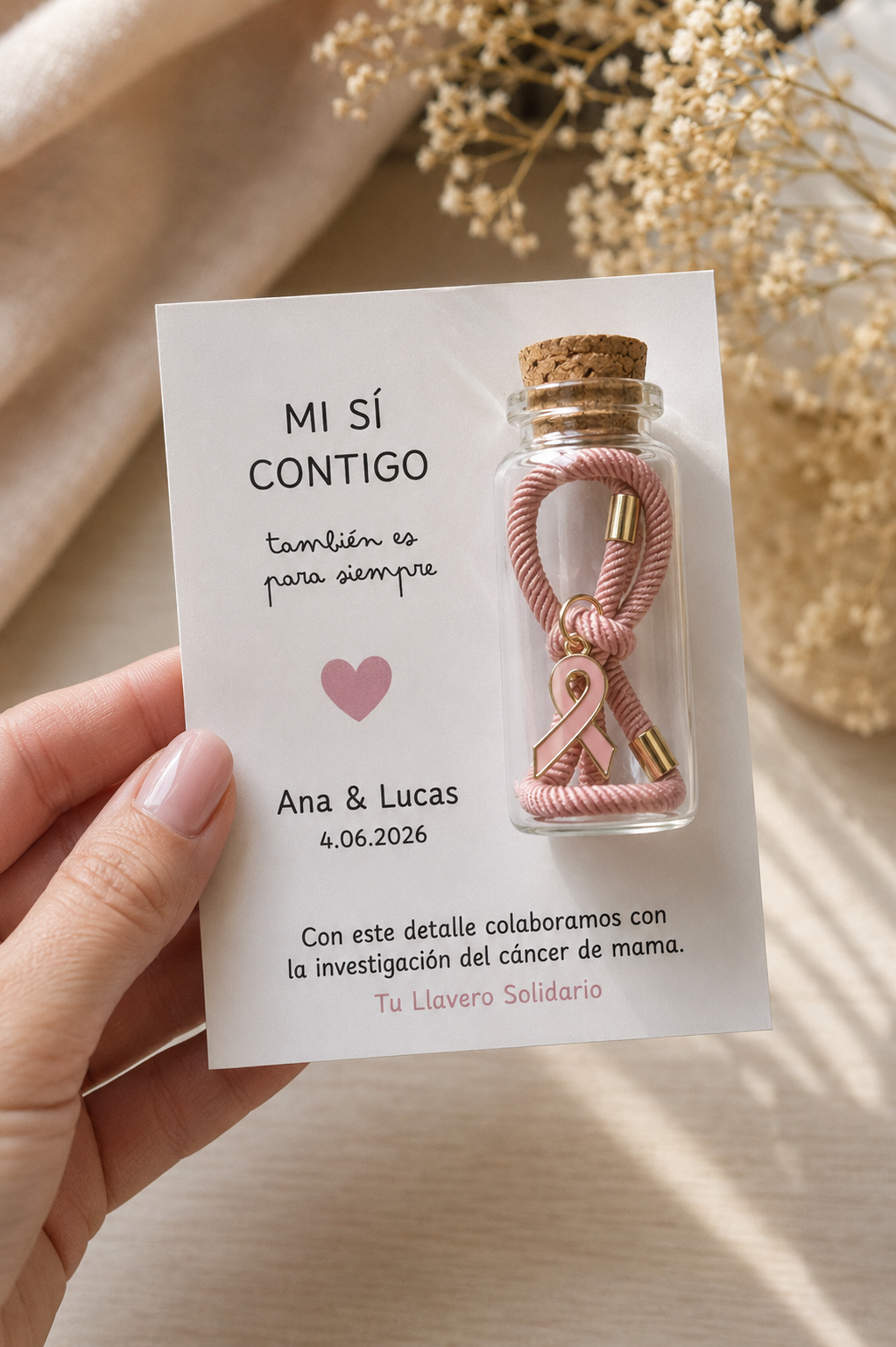 Pulsera nudo bote cristal