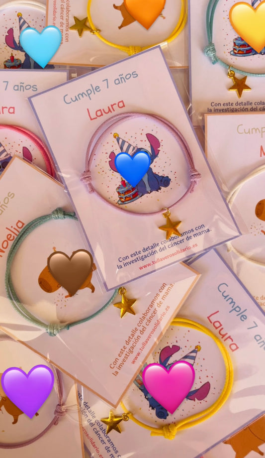 Pulseras niñ@s cumpleaños / eventos