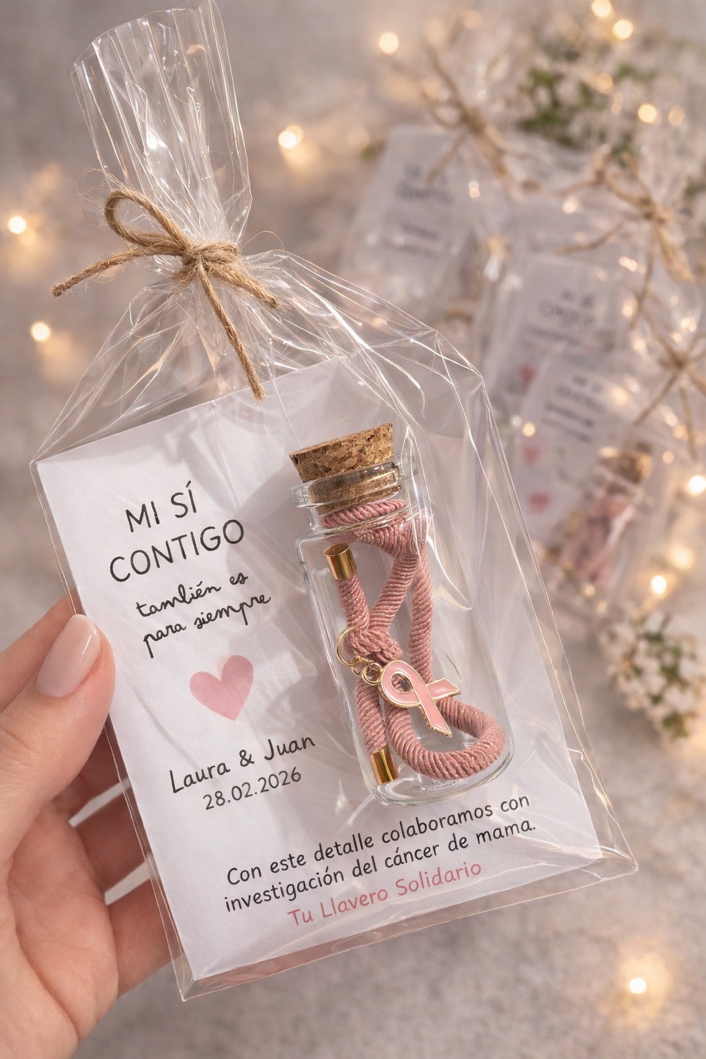 Pulsera nudo bote cristal