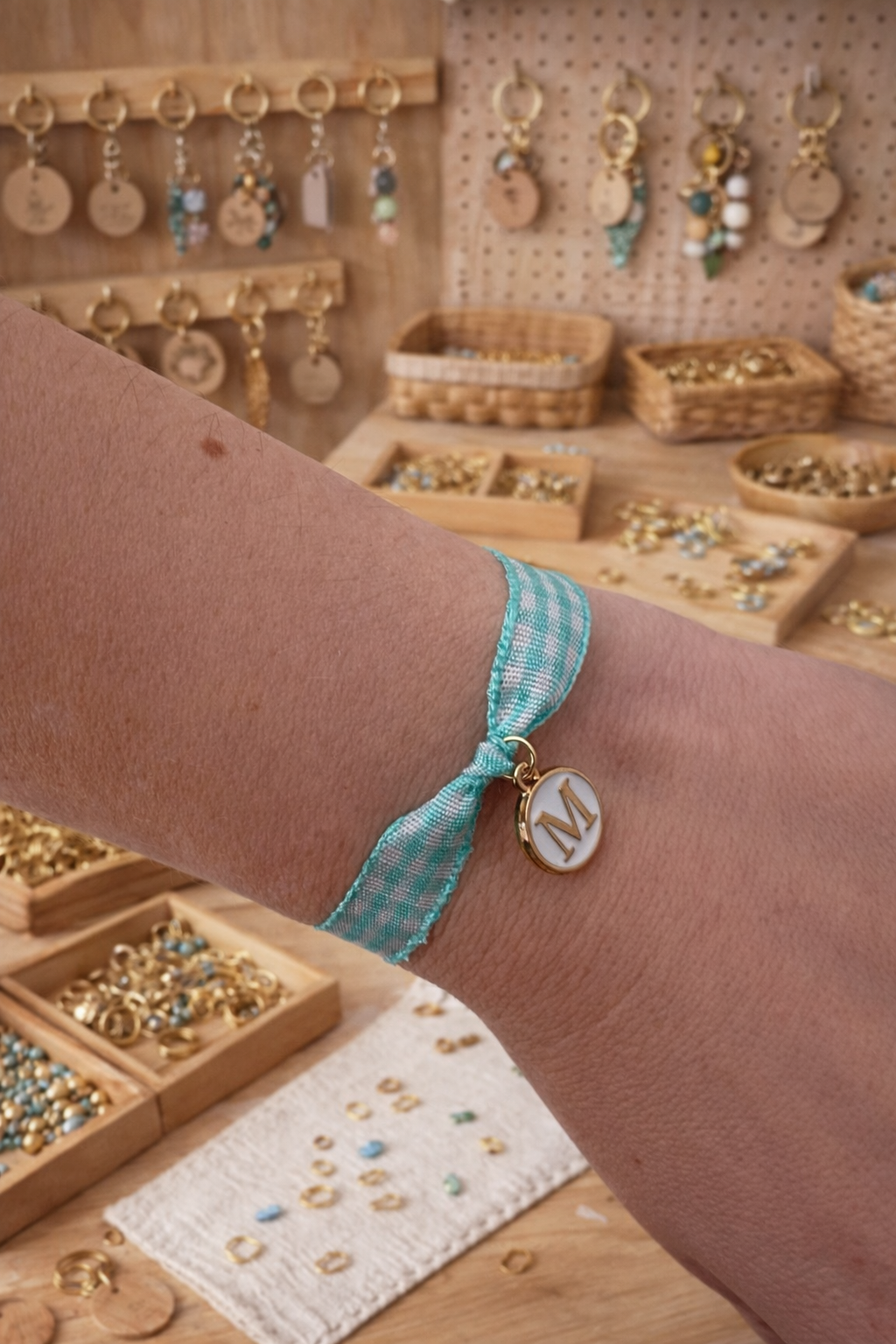 Pulsera cuadros vichy