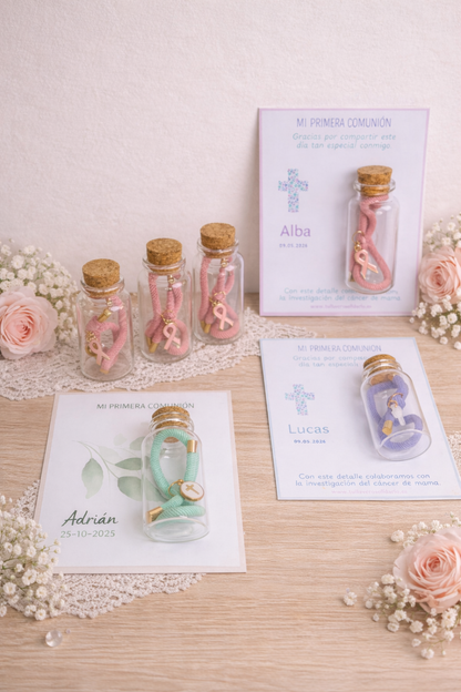 Pulsera nudo bote cristal