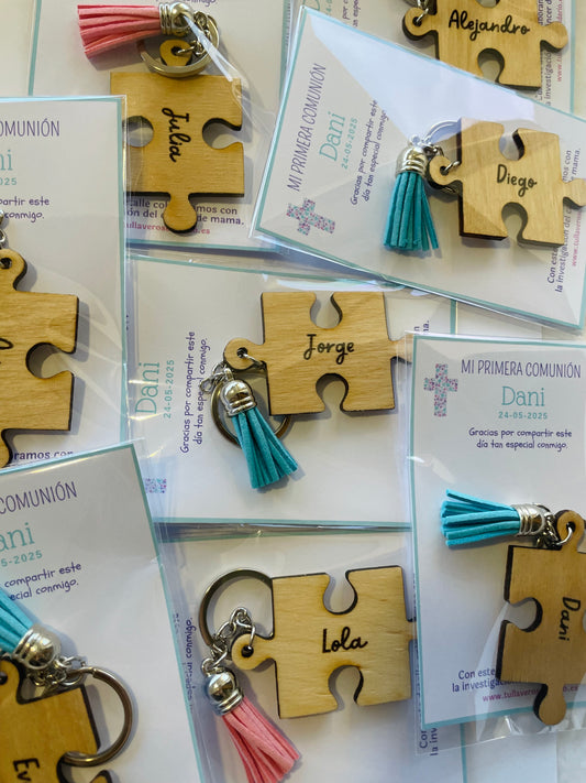 Llavero piezas puzzle