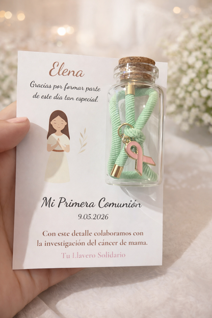 Pulsera nudo bote cristal