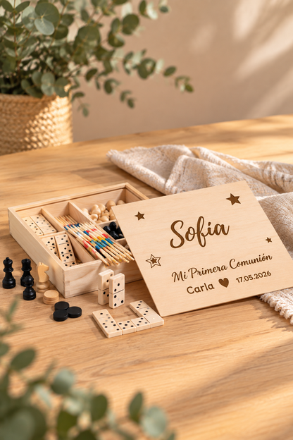 Multijuego de madera personalizado