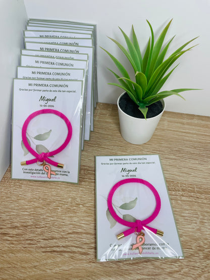 Pulsera nudo cáncer de mama