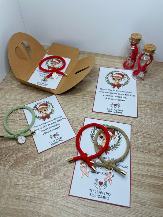 Pulsera nudo solidaria Navidad
