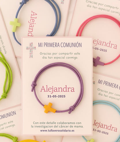 Pulsera Cruz comunión solidaria