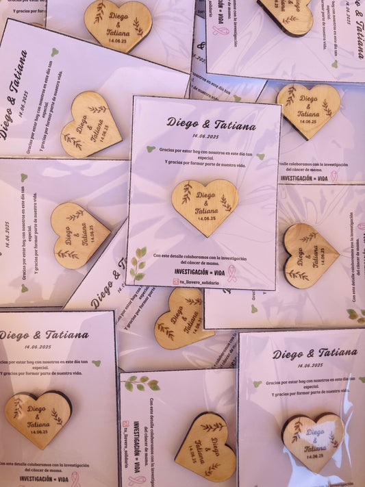 Imán personalizado corazón