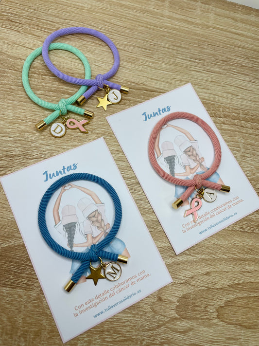 Pulsera solidaria nudo juntas