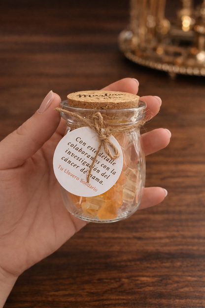 Bote de cristal chuches solidario