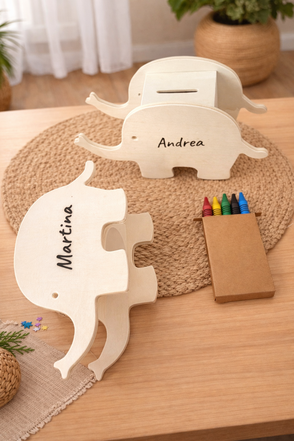 Hucha elefante / oso personalizada