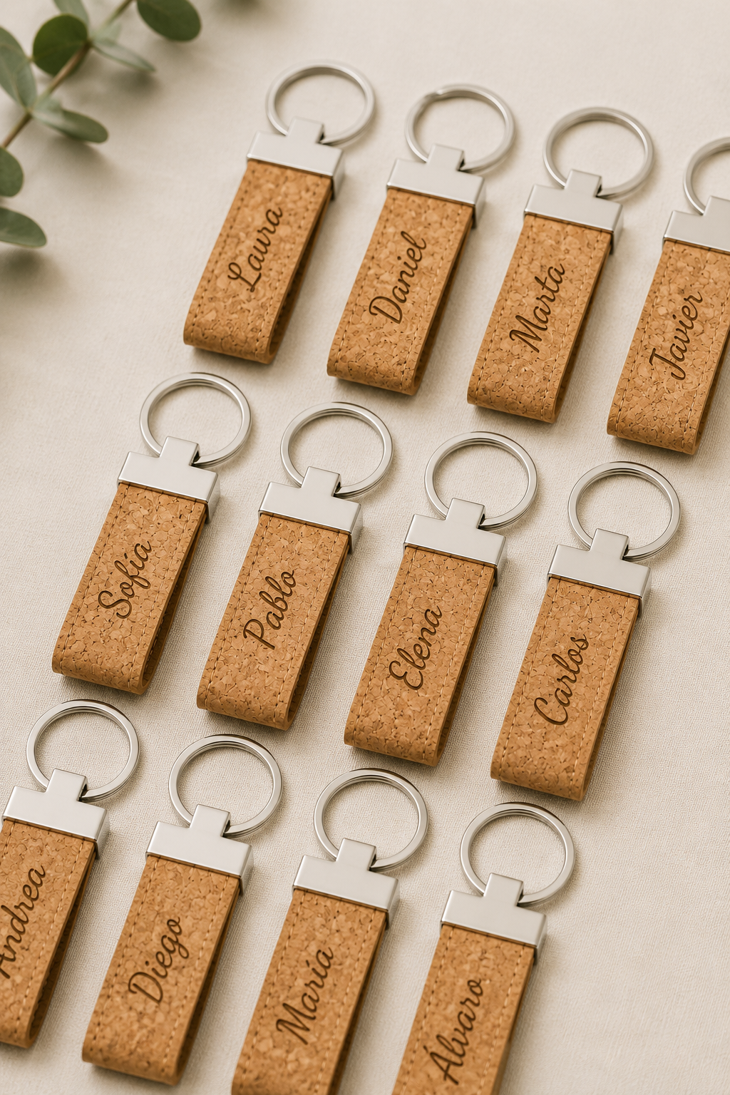 Llavero corcho personalizado