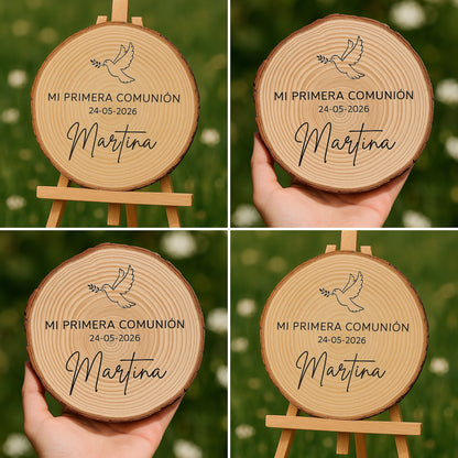 Rodaja de madera para eventos
