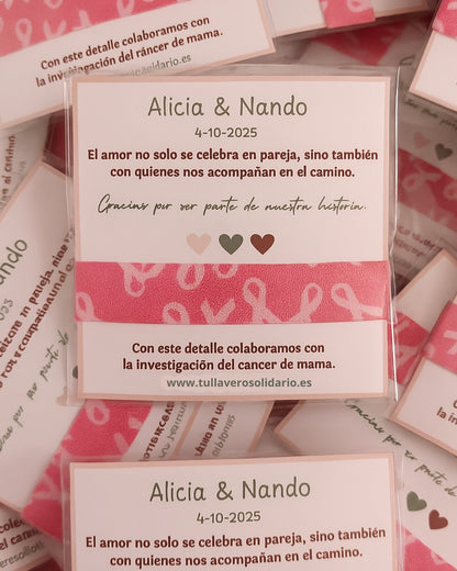 Pulsera elástica cáncer de mama