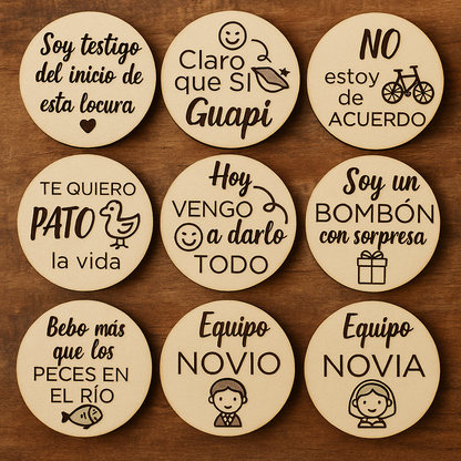 Chapa de madera eventos