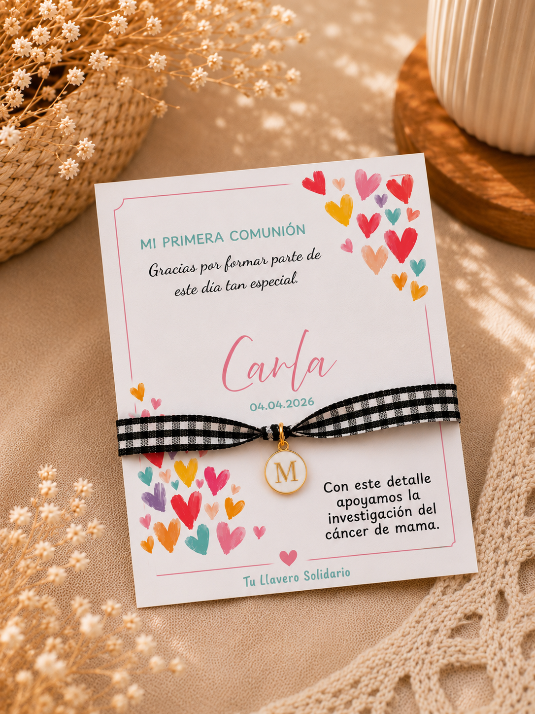 Pulsera cuadros vichy