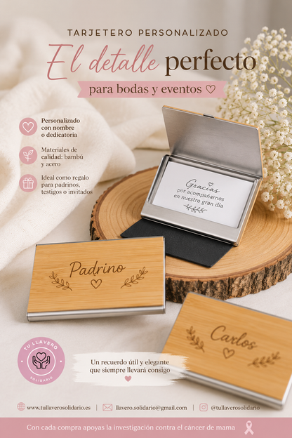 Tarjetero personalizado eventos
