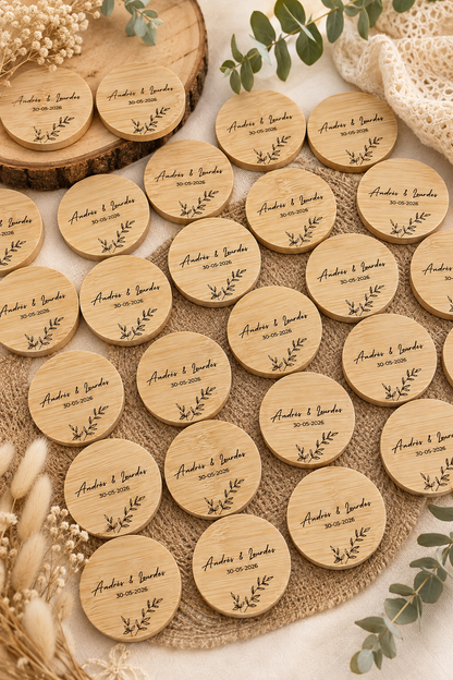 Abridor madera personalizado eventos