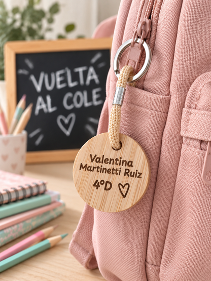Llavero de Mochila Personalizado – Vuelta al Cole