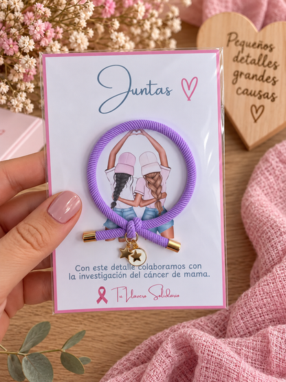 Pulsera solidaria nudo juntas