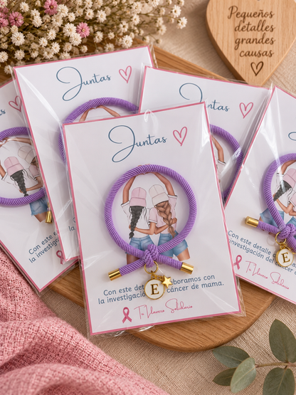 Pulsera solidaria nudo juntas