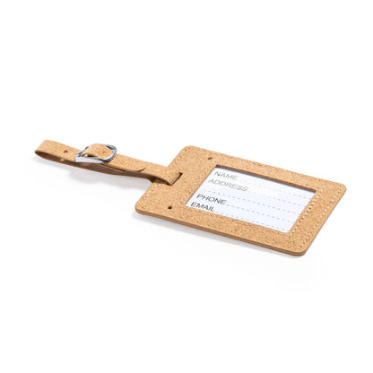 Etiqueta Maleta de corcho personalizada