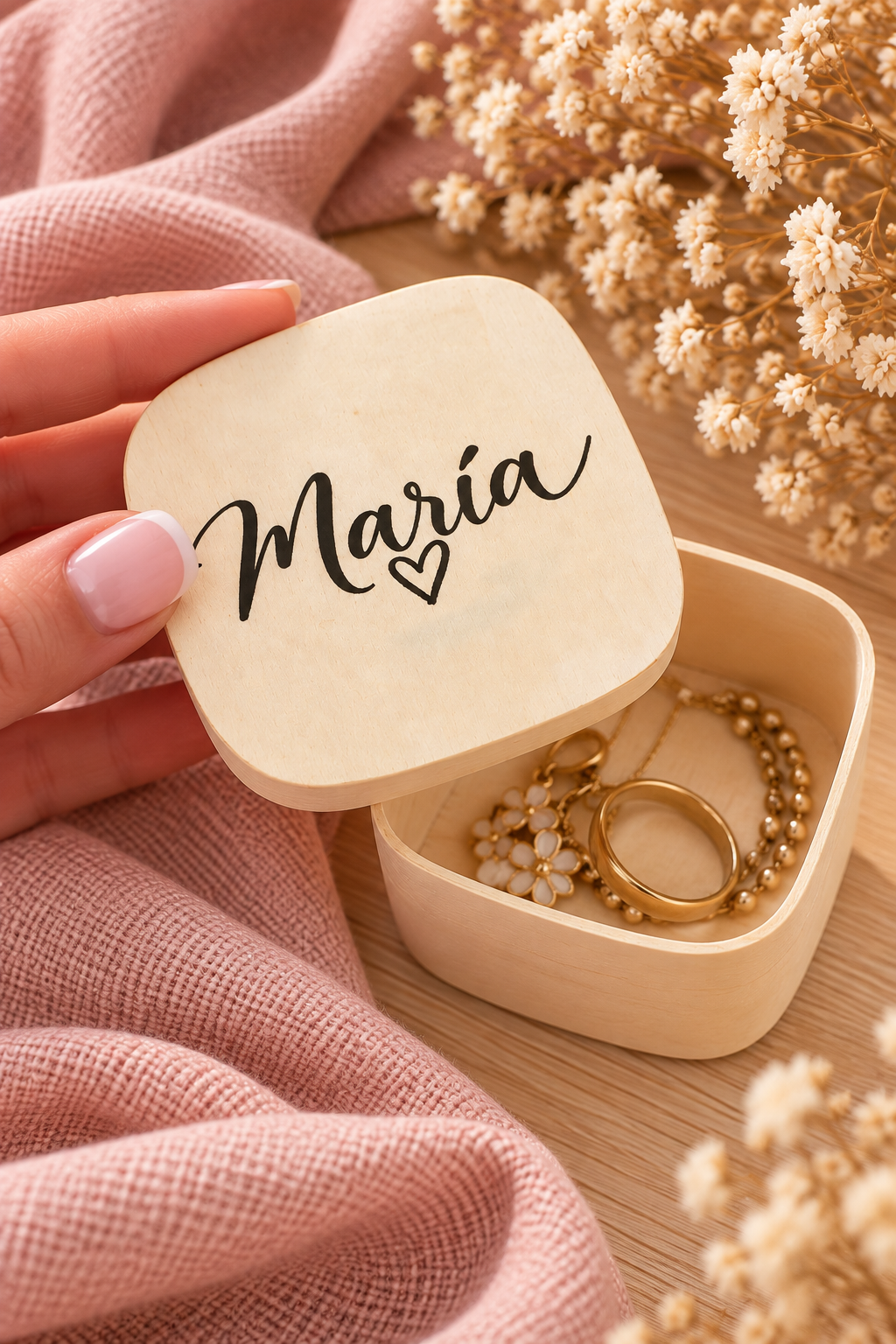 Caja de madera personalizada