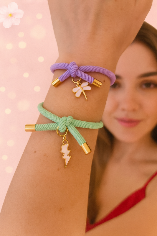 Pulsera nudo rayo / libélula